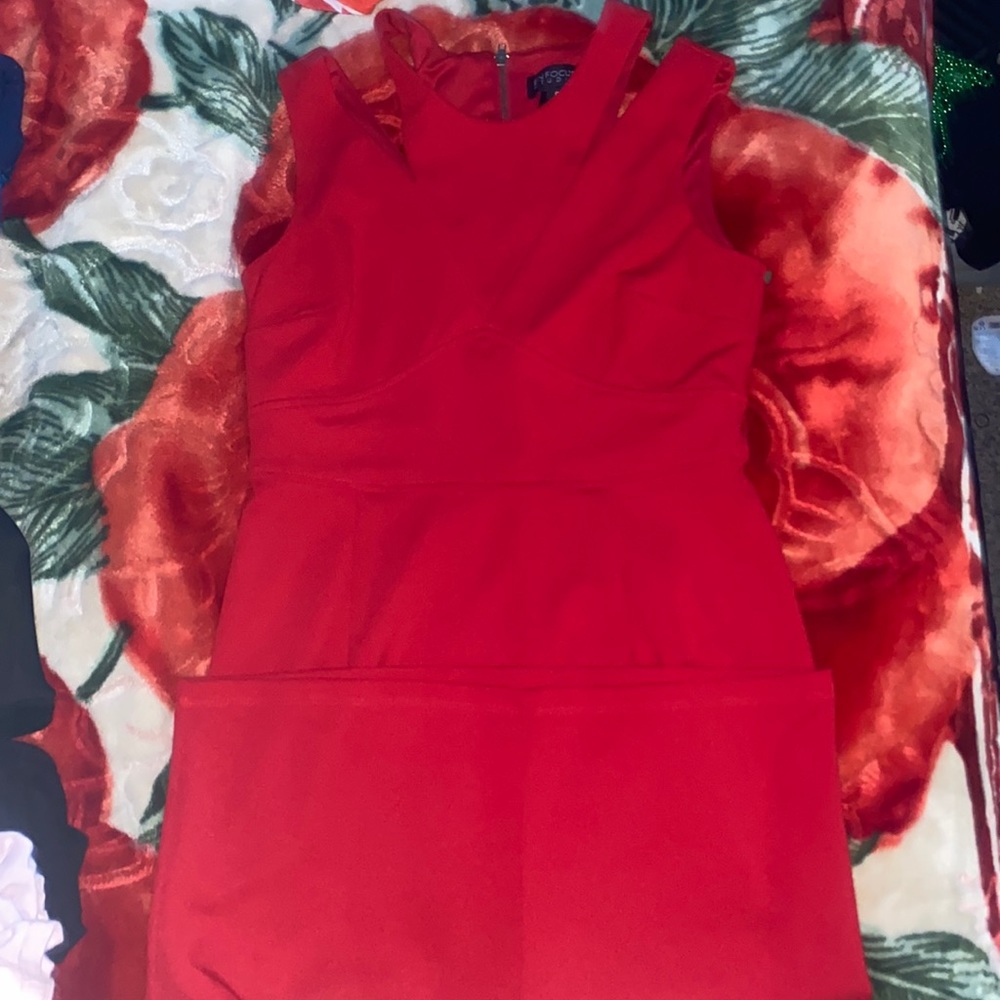 Long Red Two Strap Dress! Casual Wear!